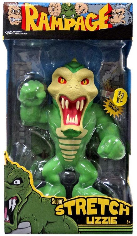 Figura Rampage Game Super Stretch Lizzie Lanard Action Figure with Sound 2018 Exclusive