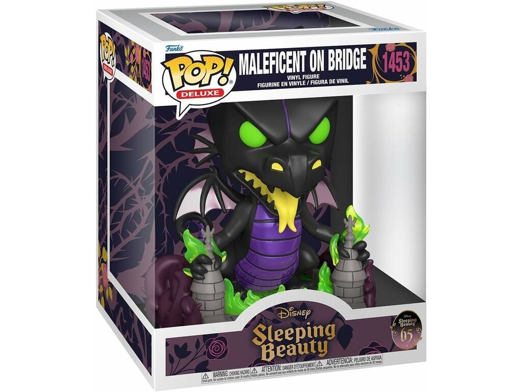 Funko Pop Deluxe La Bella Durmiente 65 Aniversario Figura Maléfica Dragón en el Puente 78180