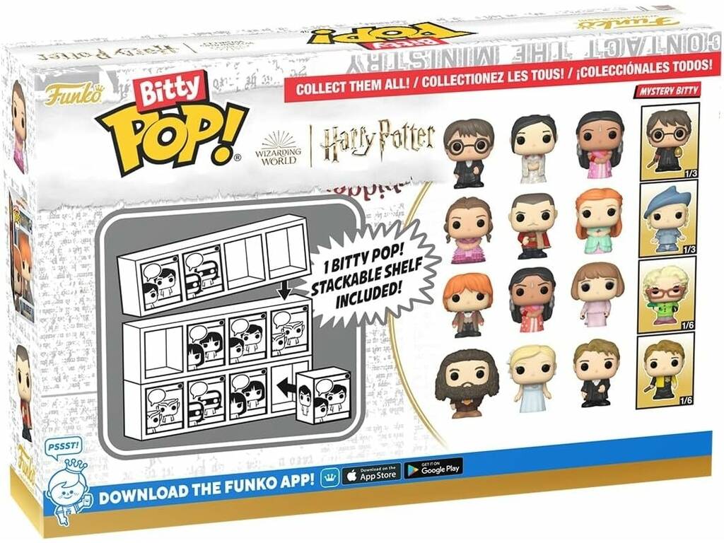 Funko Pop Bitty Harry Potter Pack 4 Mini Figuras con Harry Potter |  Juguetilandia