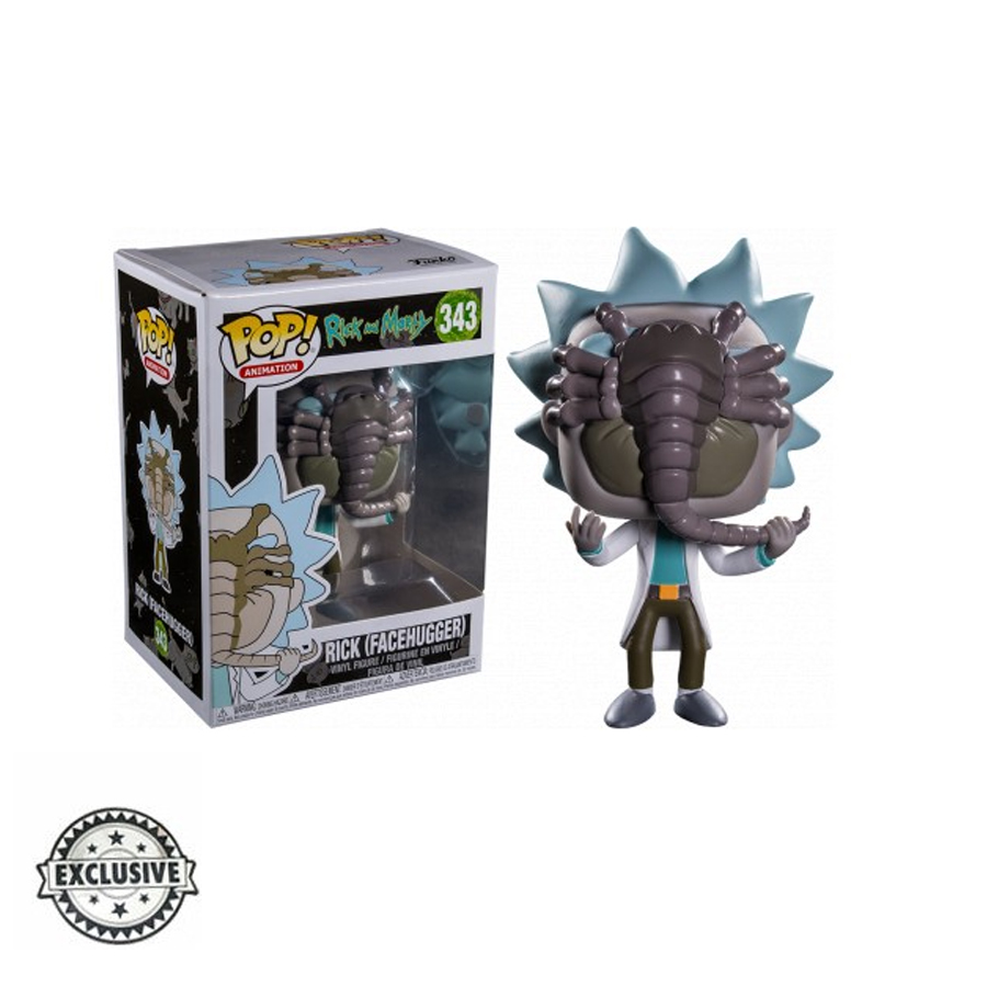 Figura Funko POP! Rick w/ Facehugger Rick and Morty 343 [Exclusive