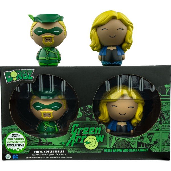 Figura Funko DORBZ!  Classic Green Arrow & Black Canary Dorbz 2-Pack Emerald City Comic Con 2017 [Exclusive]