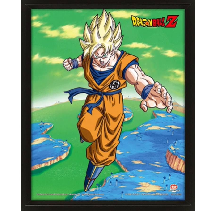 Cuadro 3D Lenticular Super Saiyan Transformation Dragon Ball Z Toei Animation x Pyramid International