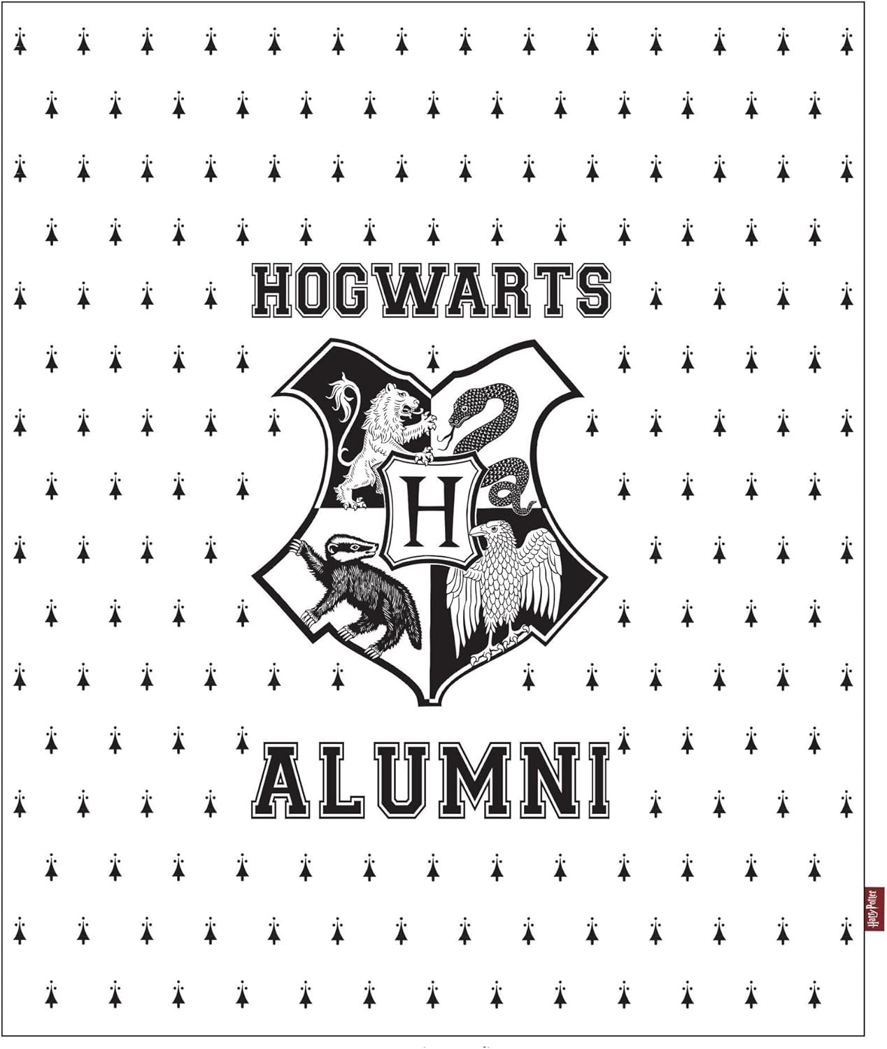 Manta Polar Premium Hogwarts Harry Potter Fleece Blanket Hogwarts Alumni 125 x 150 cm Half Moon Bay