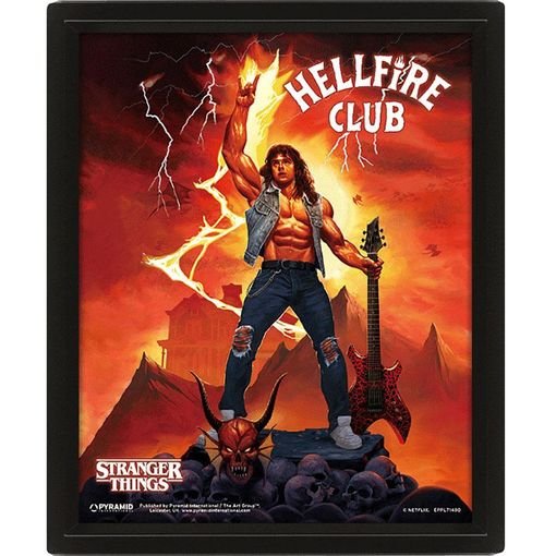 Cuadro 3D Lenticular Hellfire Club Stranger Things x Pyramid International