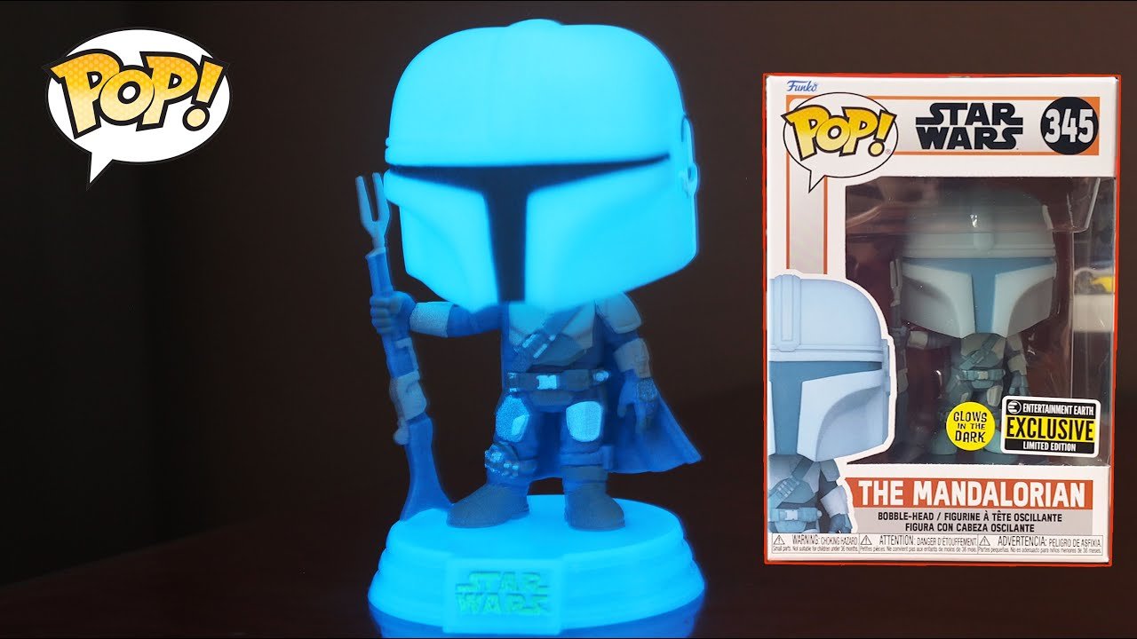 Tha Mandalorian Glow in the Dark 345 - Funko Pop! Entertainment Earth