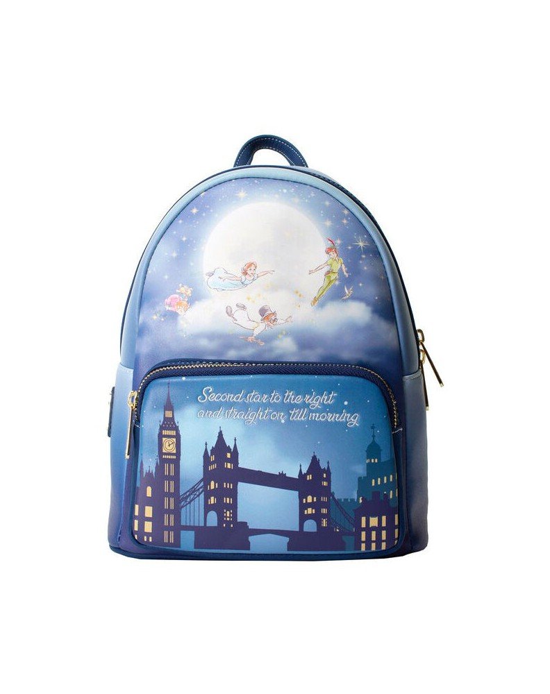 Mochila Peter Pan Second Star Glow Mini Backpack Loungefly 23x25x10