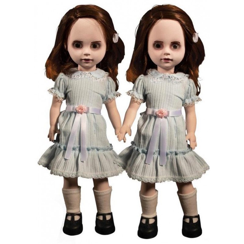 2-Pack The Grady Twins 25 cm Living Dead Dolls El Resplandor Living Dead Dolls con sonido Muñecas Mezco Toys