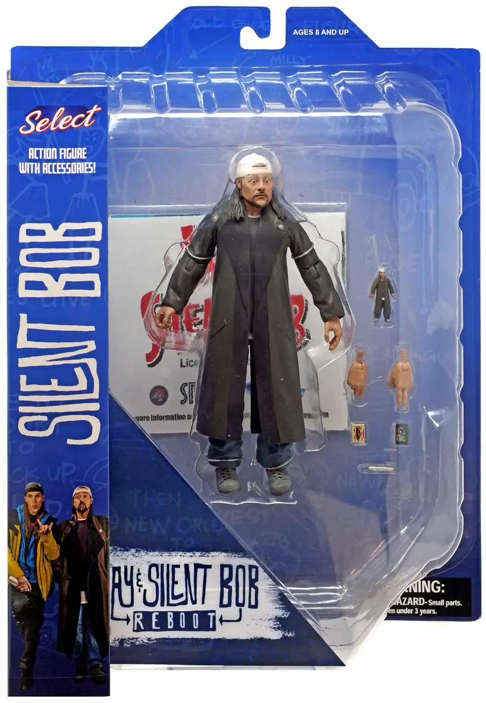 Figura Silent Bob Jay and Silent Bob Reboot Select Kevin Smith 18 cm Diamond Select Toys