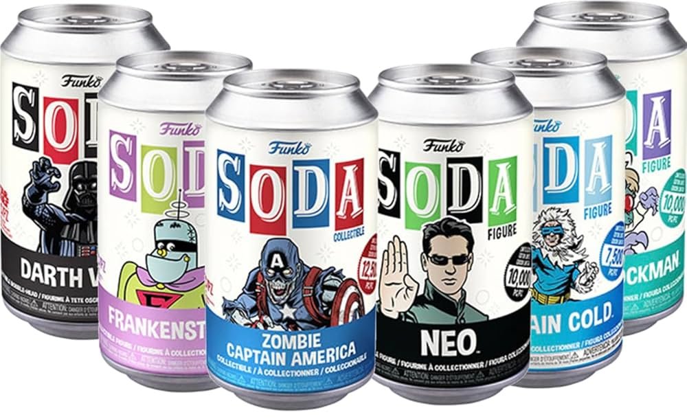 Funko Vinyl Soda Mystery Starter Set (caja de 6) : Amazon.es: Juguetes y juegos