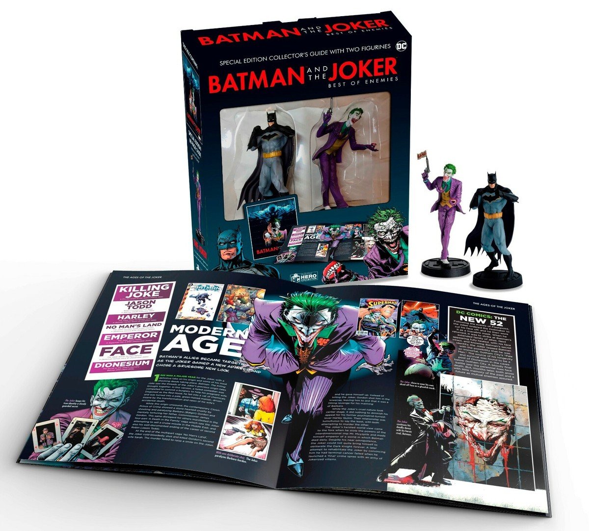 2-Pack Batman & Joker Box Collector Figurines Eaglemoss DC