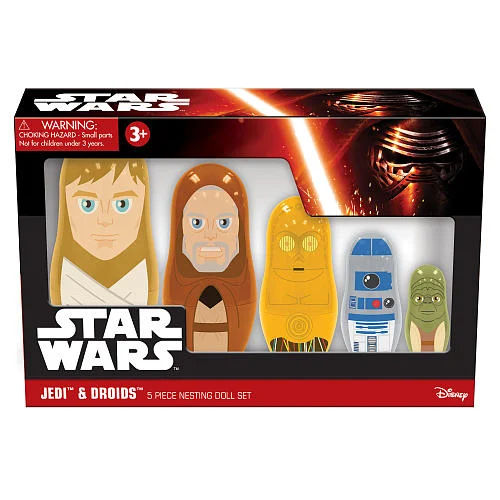 Matryoshka Set Jedi & Droids 5 Figures Nesting Doll Set Disney Star Wars