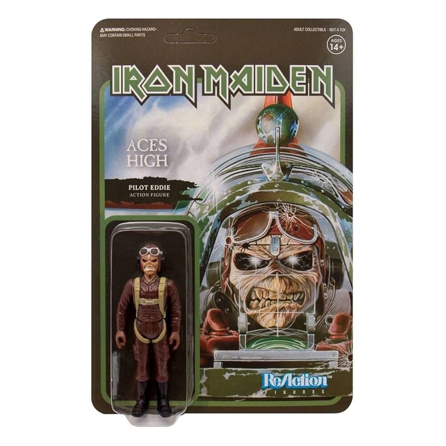 Figura Iron Maiden ReAction Kenner Series Aces High Pilot Eddie