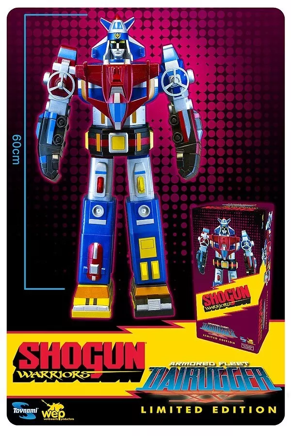 Figura Voltron Shogun Warriors Dairugger Jumbo Toynami 60 cm 80s Limited Edition Rare Exclusive