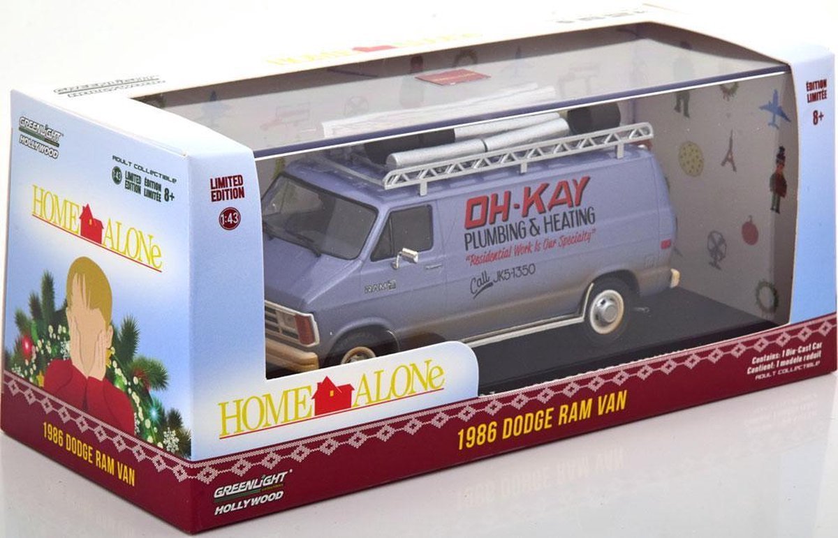 Vehículo Diecast 1:43 – Coche Oh-Kay Plumbing & Heating (1986) Dodge Van Ram Greenlight Collectibles
