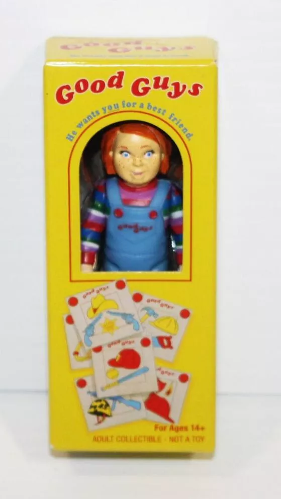 Figura Chucky Super7 Child´s Play Reaction Good Guy in Box NYCC 3.75" Exclusive Super7