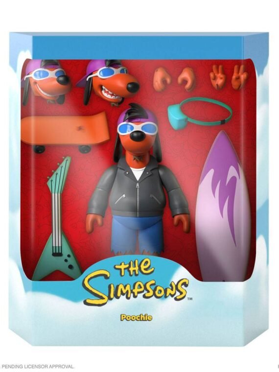 Figura Poochie Ultimates Super7 Los Simpson 18 cm
