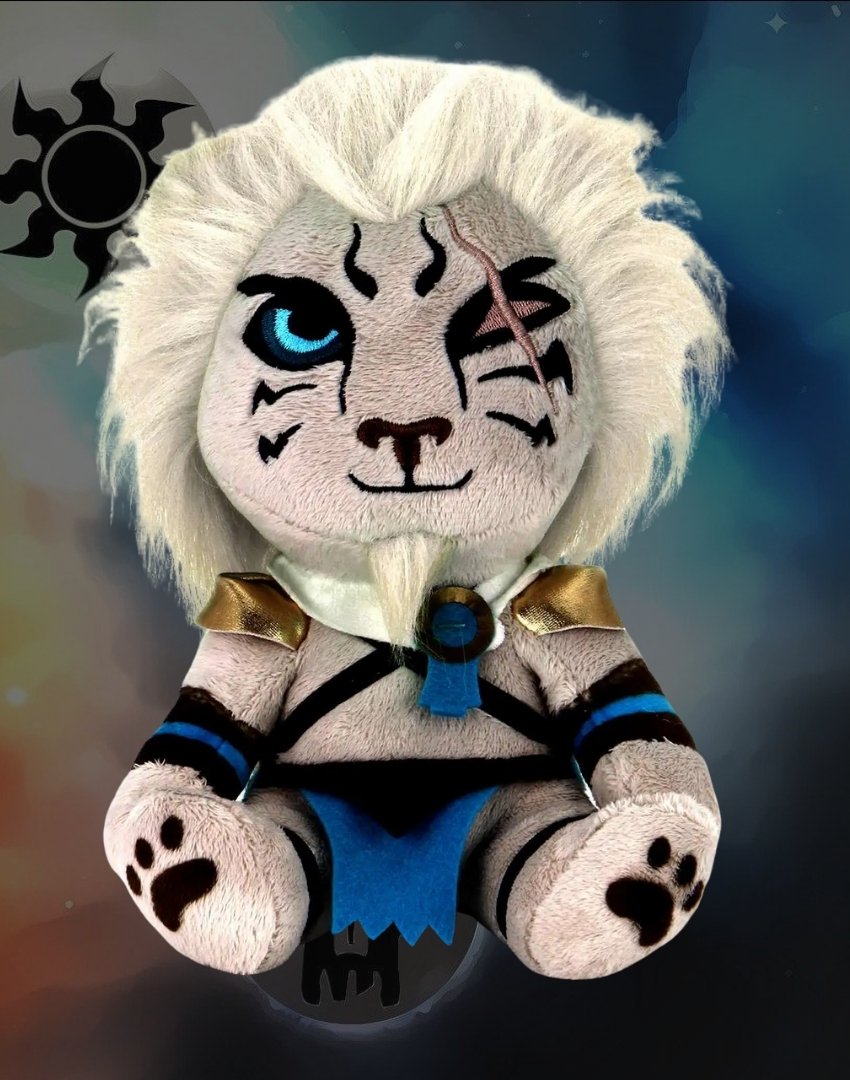 Peluche Ajani Goldmane 8" Magic: The Gathering Kidrobot x NECA Phunny Plush