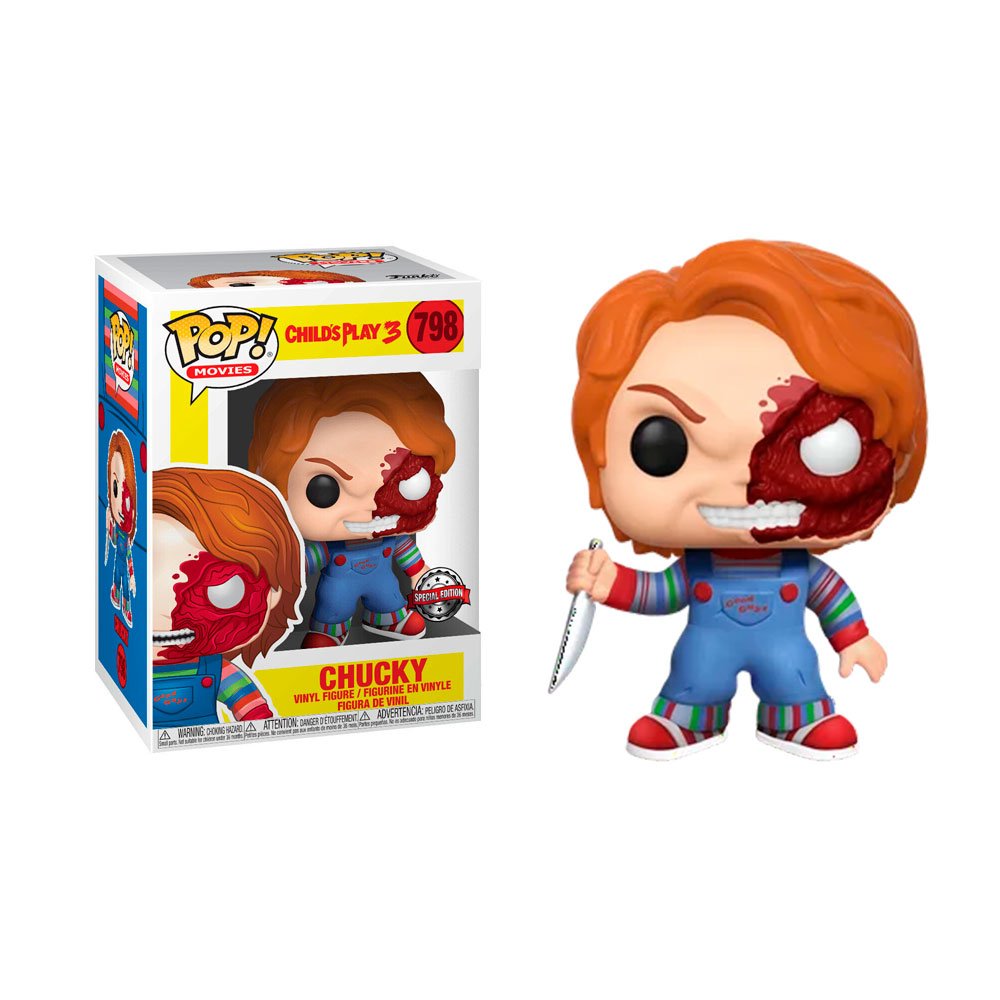 Figura Funko POP! Child´s Play 3 Movies Exclusive Chucky Half BD Exclusive #798