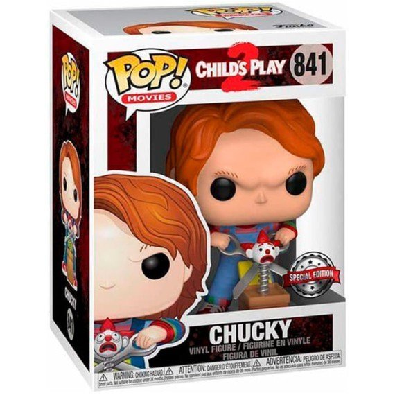 Figura Funko POP! Child's Play 2 Chucky w/Buddy & Giant Scissors Exclusive #841