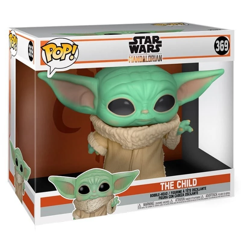 Figura Funko POP! Star Wars: The Mandalorian - 10" Grogu The Child Baby Yoda Disney #369