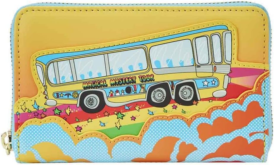 Cartera Loungefly The Beatles Magical Mystery Tour Bus Zip Around Wallet