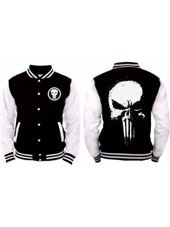 Chaqueta Sudadera The Punisher Black Skull Marvel