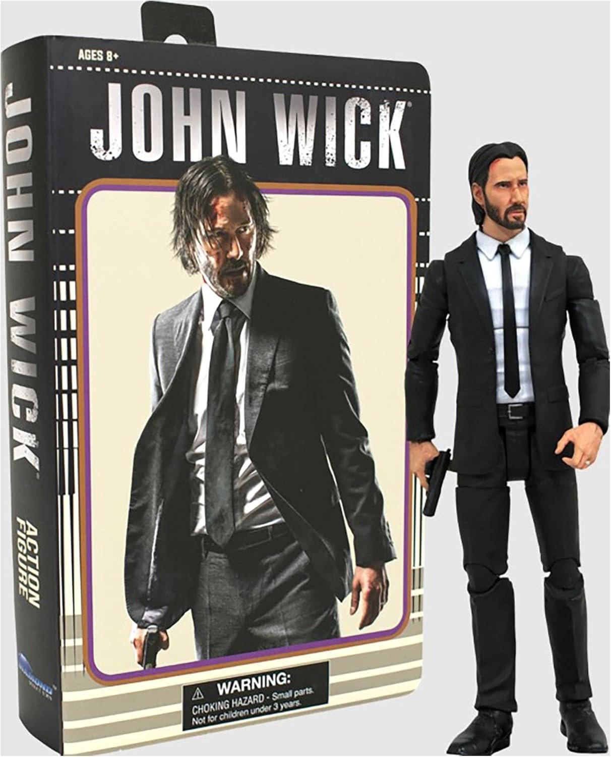 Figura Acción John Wick VHS Diamond Select Toys SDCC 2022 Exclusive