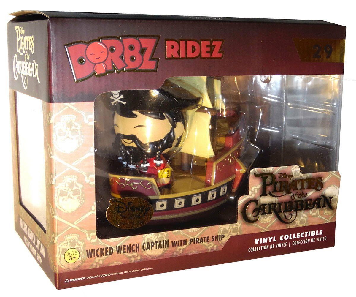Figura Funko Dorbz Ridez: Pirates of The Caribbean #29 - Wicked Wench Captain with Pirate Ship (Disney Treasures Exclusive)