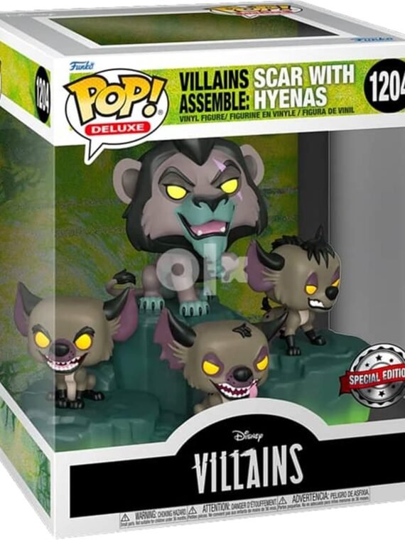 Funko Moments Disney The Lion King Pop! Deluxe Scar with Hyenas Vinyl Villains #1204
