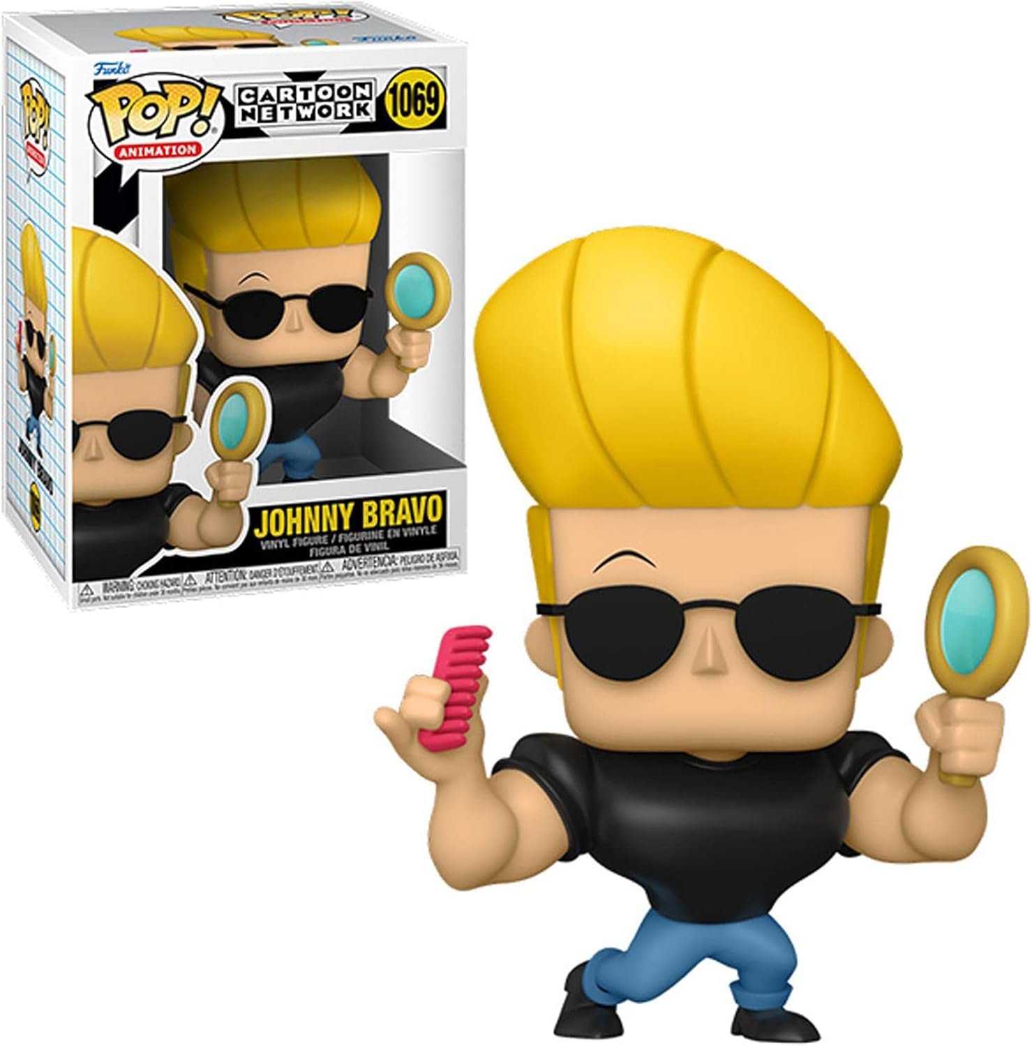 Figura Funko POP! Animation: Johnny Bravo with Mirror & Comb Cartoon Network #1069
