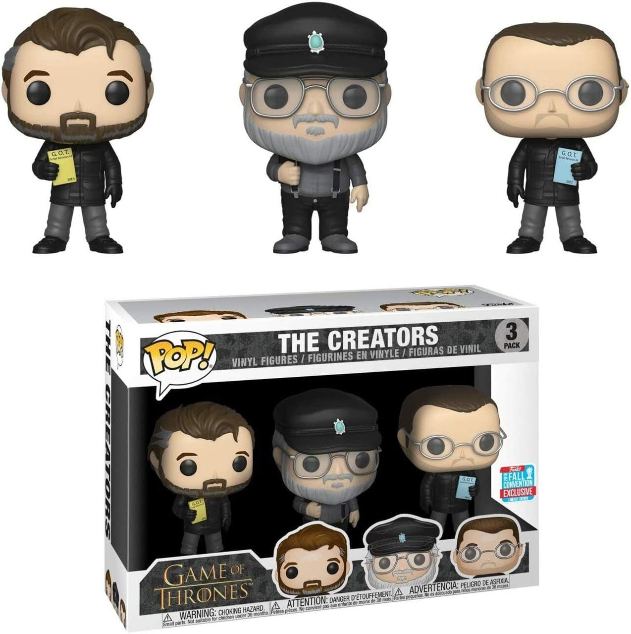 Figura Funko POP! TV The Creators 3-Pack New York Comic Con 2018 Exclusive Game of Thrones