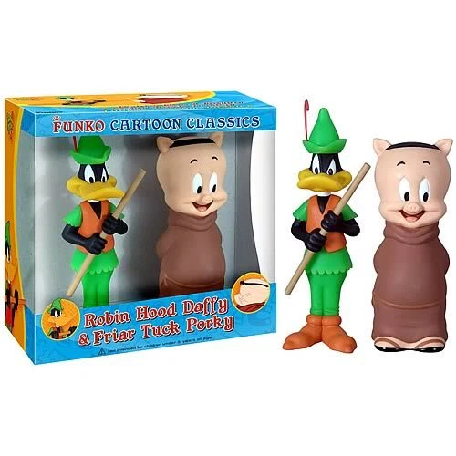 Funko Wacky Wobbler Bobble-Heads Looney Tunes Robin Hood Daffy & Friar Tuck