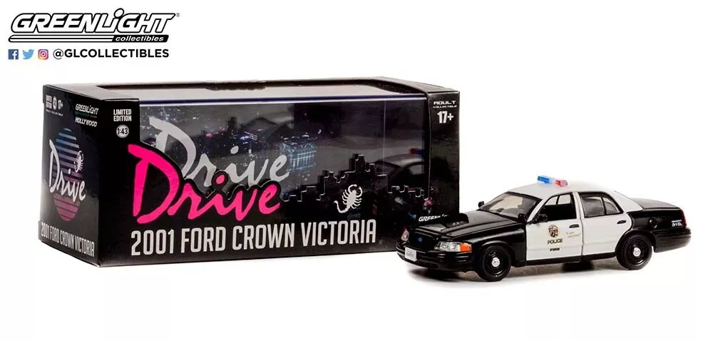 Greenlight Collectibles Ford Crown Victoria Police Interceptor DRIVE 2001 1:43