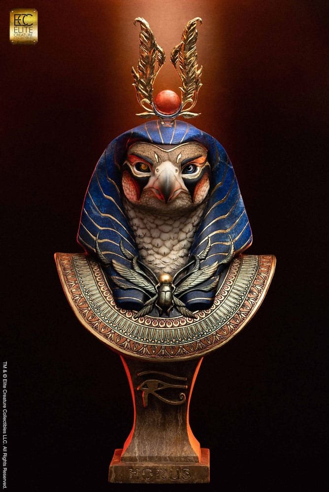Estatua Life-Size Bust Horus 1/1 Artist Miyo Nakamura x Elite Creature Collectibles LE 80 cm