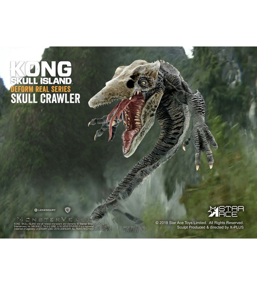 Estatua Kong: Skull Island – Defo-Real Skull Crawler 16 cm Vinilo X-Plus & Star Ace Toys