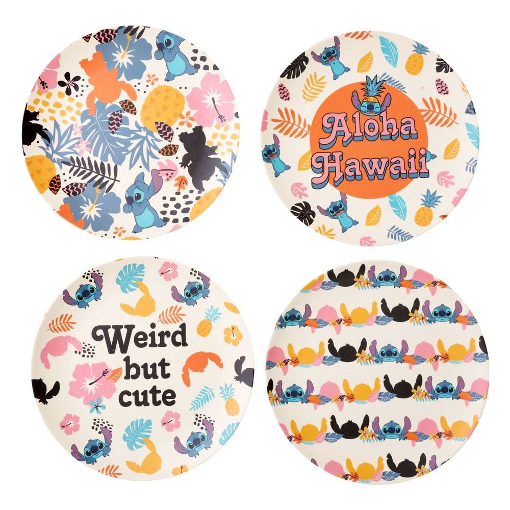 Funko Set Lilo & Stitch Plates 4-Pack Aloha Hawaii
