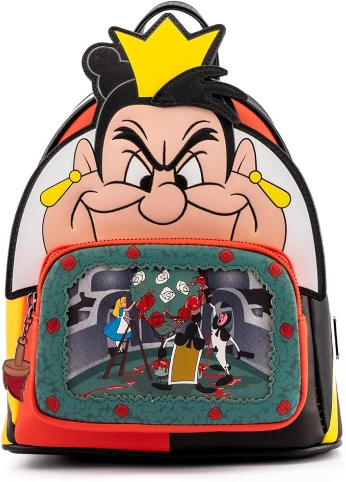 Mochila Queen of Hearts Villains 3D 26cm Disney x Loungefly