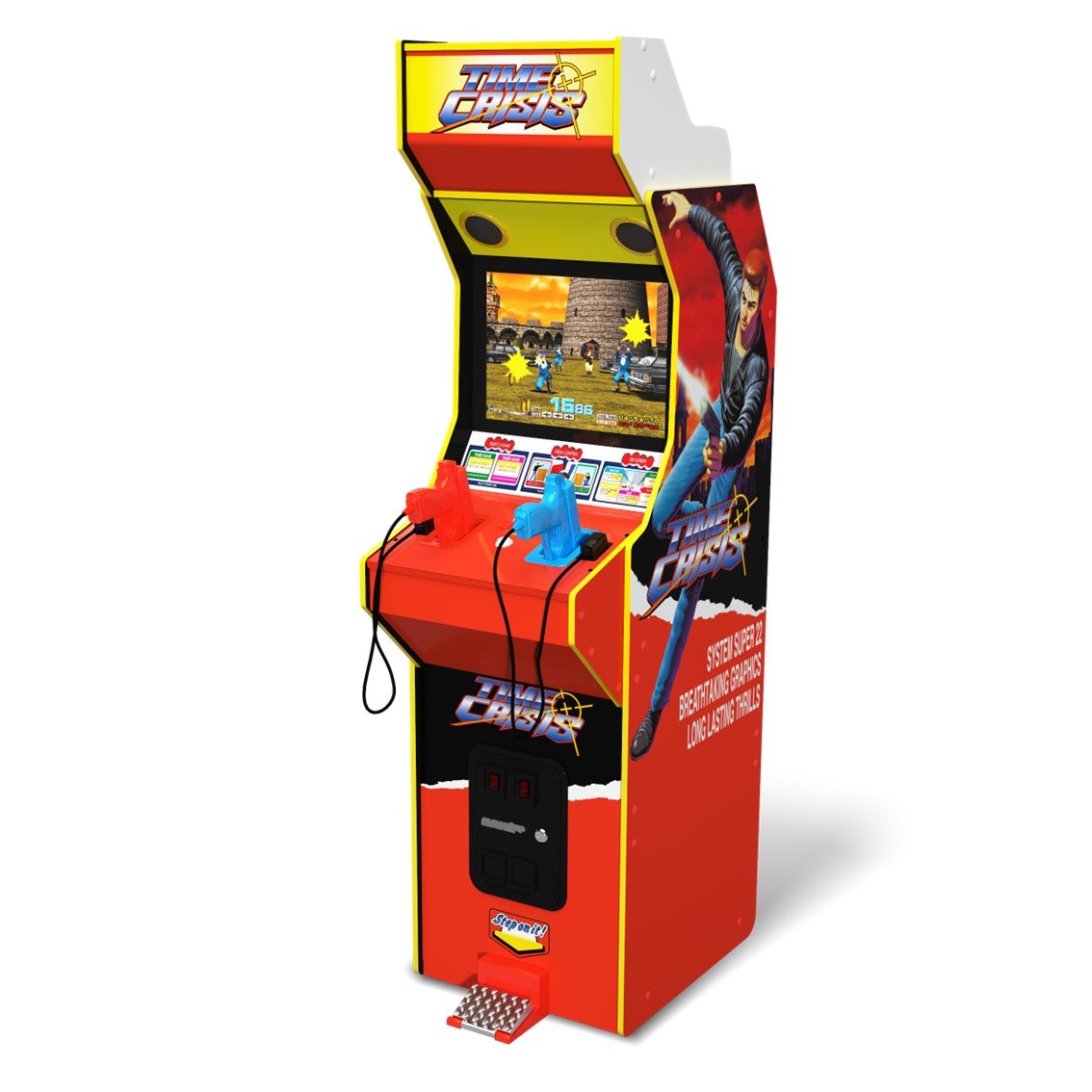 Máquina Arcade Time Crisis Shooter Machine 4-Game-In Bandai Namco x Arcade1Up