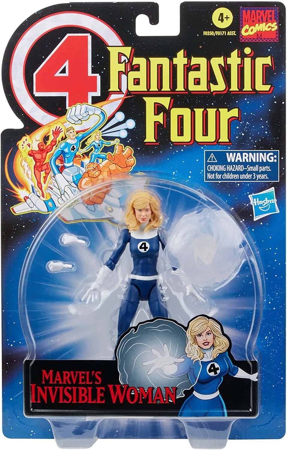 Figura Fantastic Four Vintage Collection Sue Storm Invisible Retro Toys Hasbro Vintage x Marvel