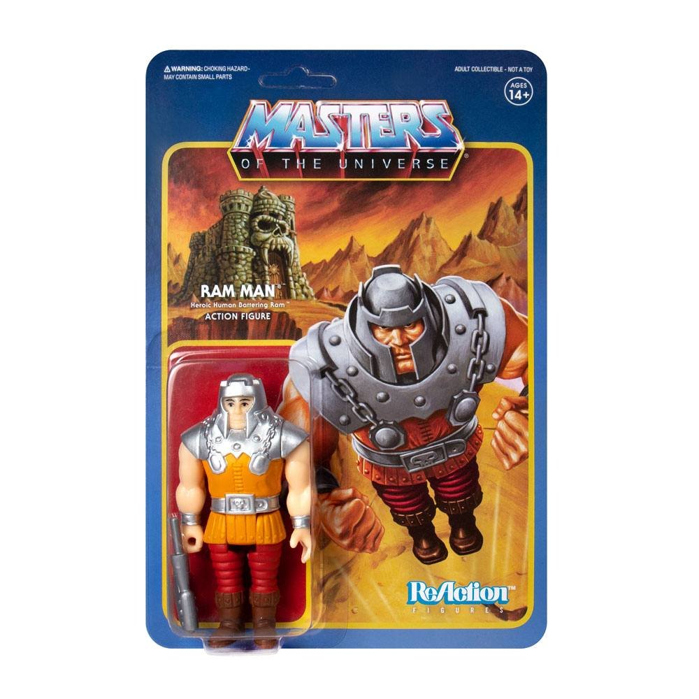Figura Masters of the Universe ReAction Action Figure Ram Man (Mini Comic) 10 cm Super7