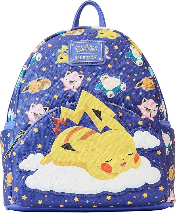 Mochila Sleeping Pikachu & Friends Mini Backpack Pokemon x Loungefly