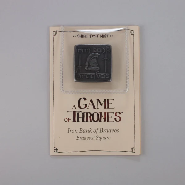 Moneda A Song of Ice and Fire Coin Braavosi Iron Square Shire Post Mint x Game of Thrones