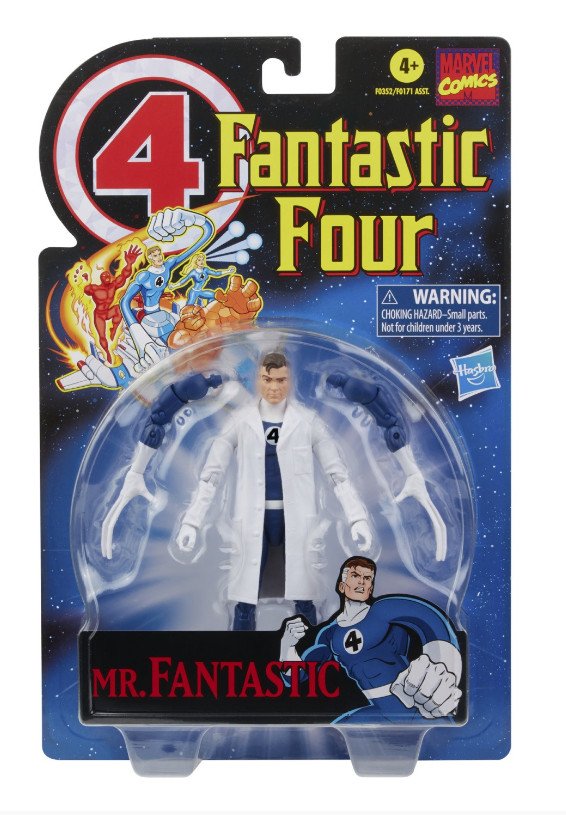 Figura Legends Fantastic Four Mr. Fantastic Retro Series Vintage Hasbro Marvel