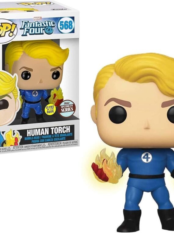Figura Funko POP! Fantastic Four Human Torch Special Edition Glow In The Dark Specialty Series Exclusive #568