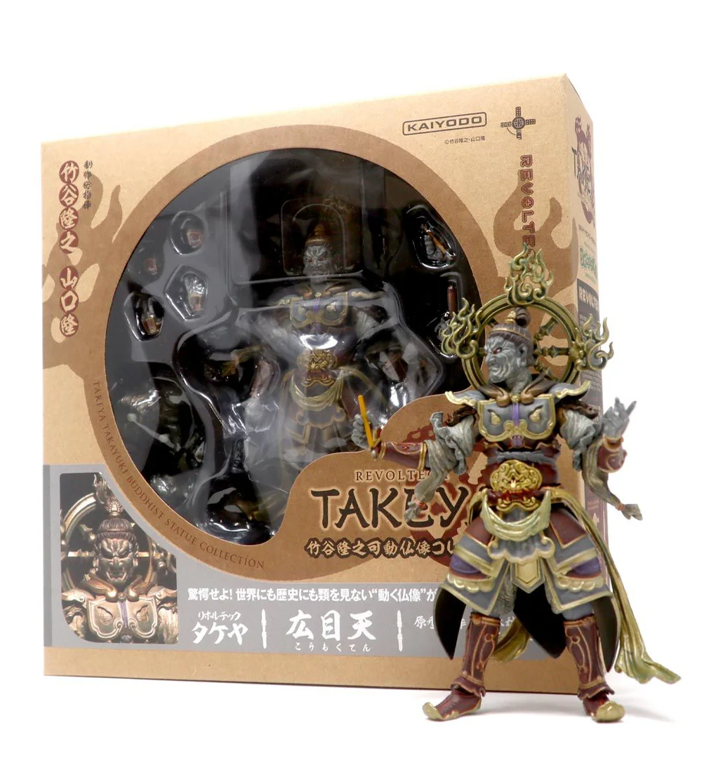 Estatua Articulada Kōmoku-ten Kaiyodo Takeya Series 002 Buddhist Statue Collection Arte Japonés