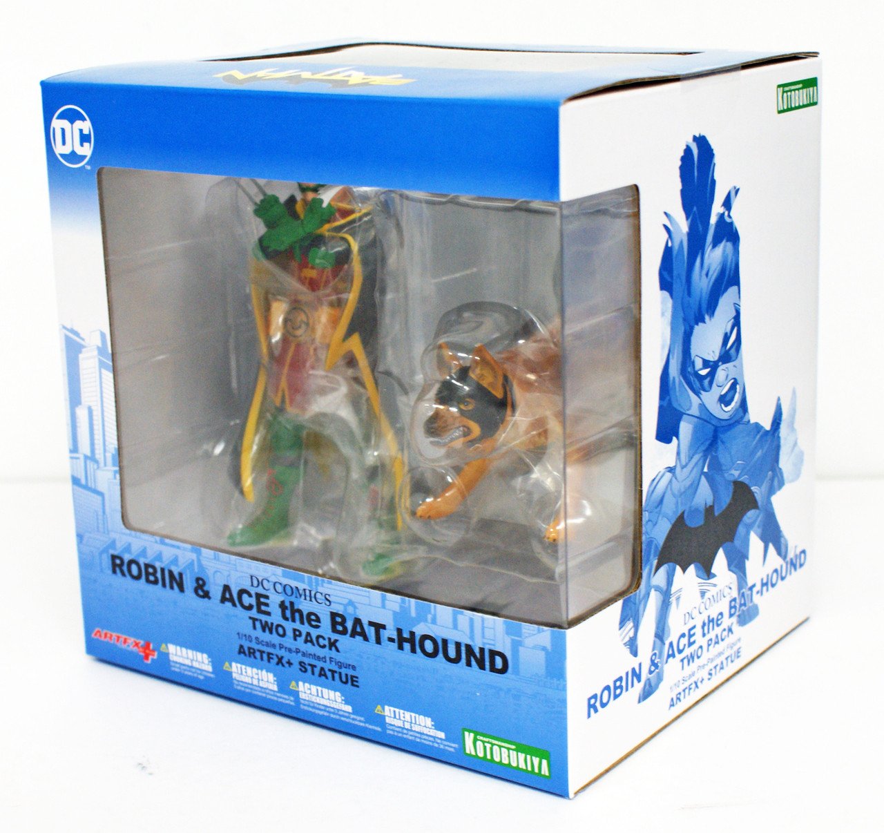 Estatua Kotobukiya ARTFX+ Robin Ace The Bat-Hound 2-Pack 1/10 DC Comics
