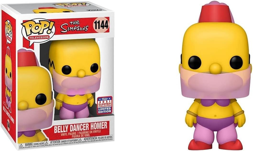 Figura Funko POP! Homer Belly Dancer Simpsons Summer Convention 2021 Exclusive #1144