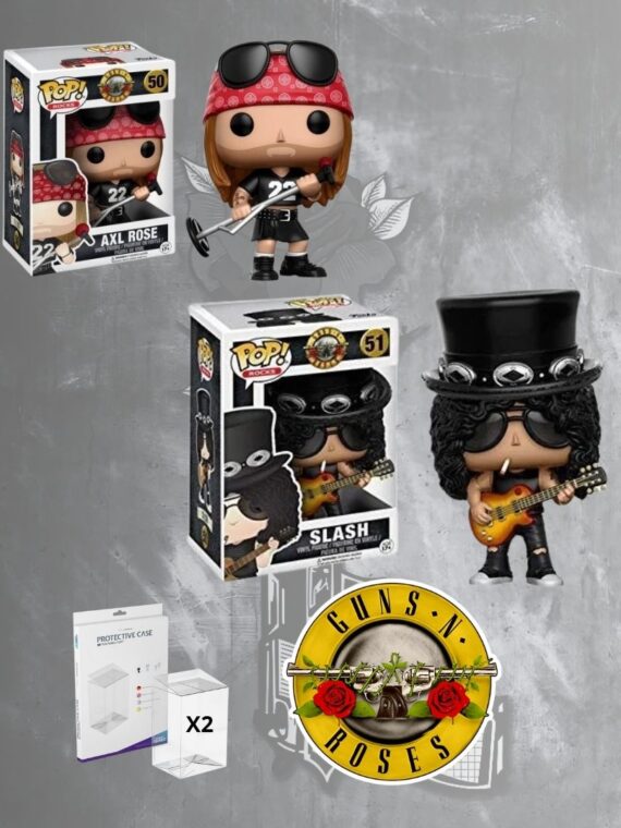 Figura Funko POP! Rocks Slash, Axl Rose Guns N' Roses Combo Bundle