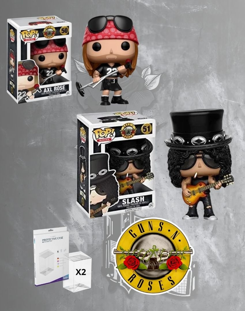 Figura Funko POP! Rocks Slash, Axl Rose Guns N' Roses Combo Bundle