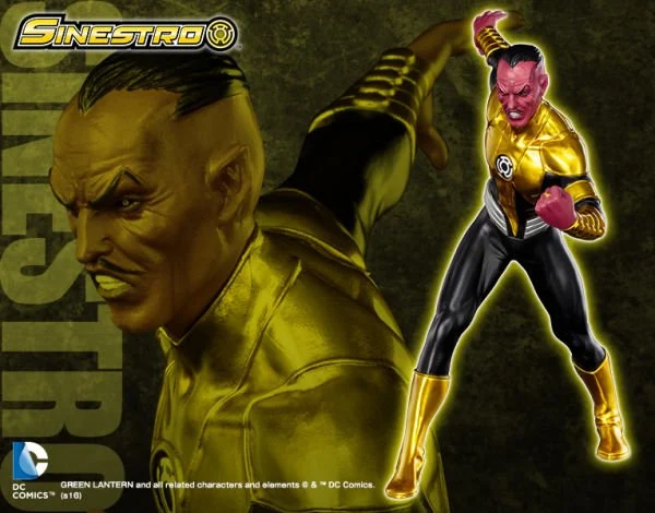 Estatua Kotobukiya ARTFX+ Sinestro New 52 Coleccionable 1/10 Green Lantern DC